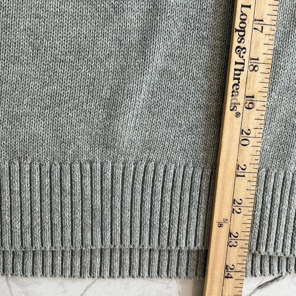 J. Crew Fair Isle Crew Neck Cotton Sweater Pink Gray Perfect Condition Size L - Picture 6 of 11